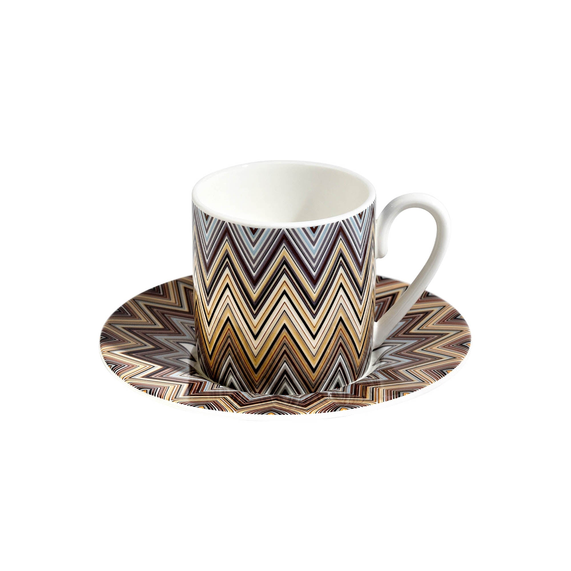 MISSONI - COFFEE CUP / COFFEE CUP & SAUCER - Cylindric shape - SET 6 PCS